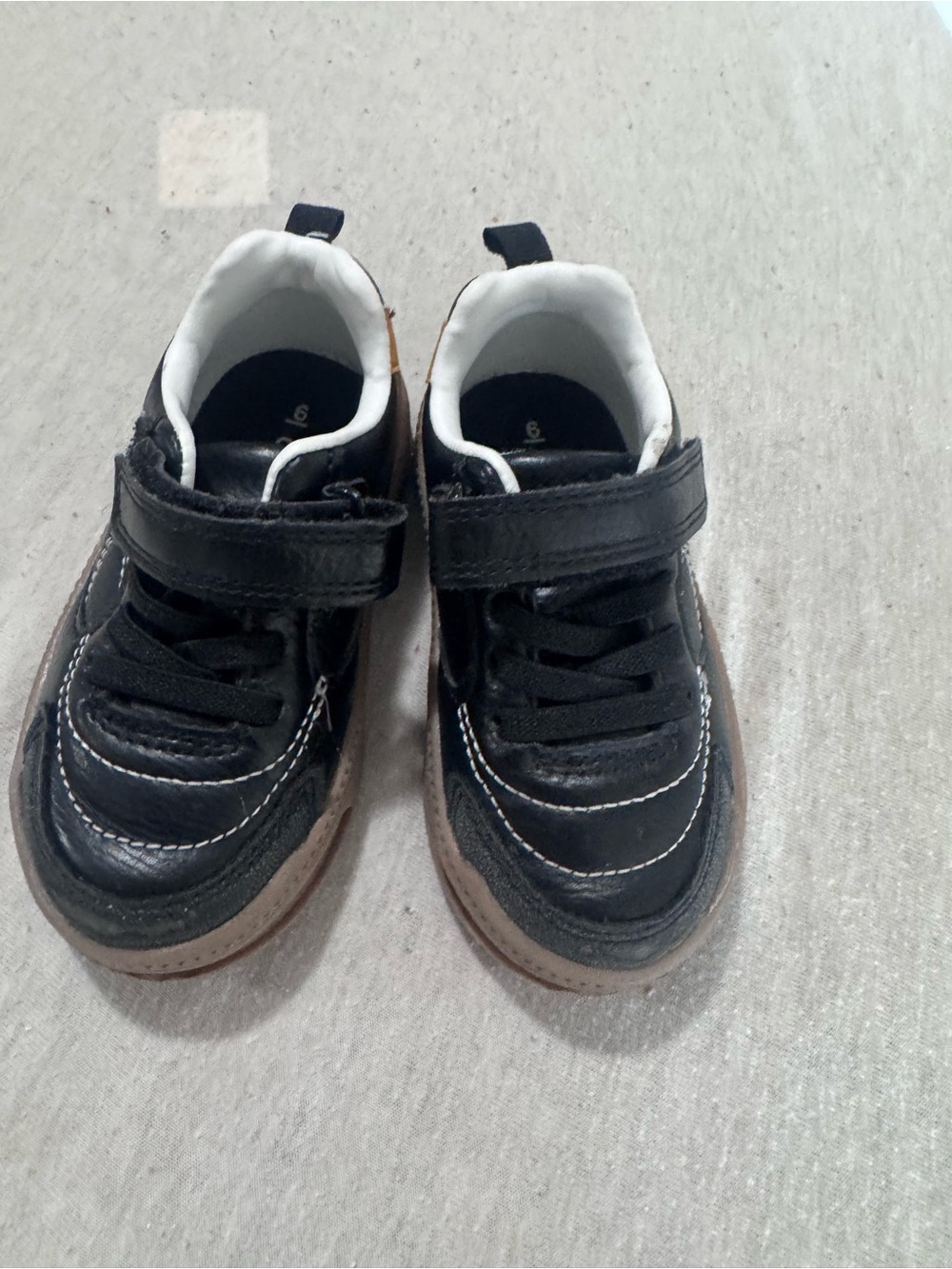 Carter's Black and Brown Kids Sneakers with Contrast Stitching